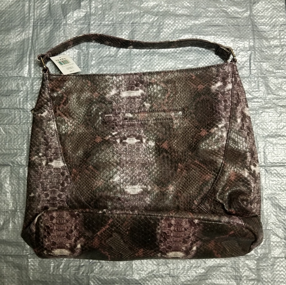 👙💫Nine West mixed print large shoulder bag with side zippers - Picture 7 of 8